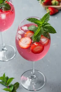 Gin Tonic à la Fraise & Menthe
